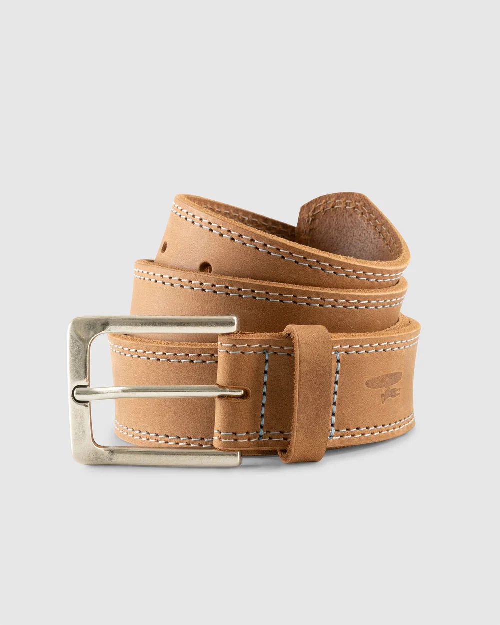 Double Stitch Leather Belt | johnnie O