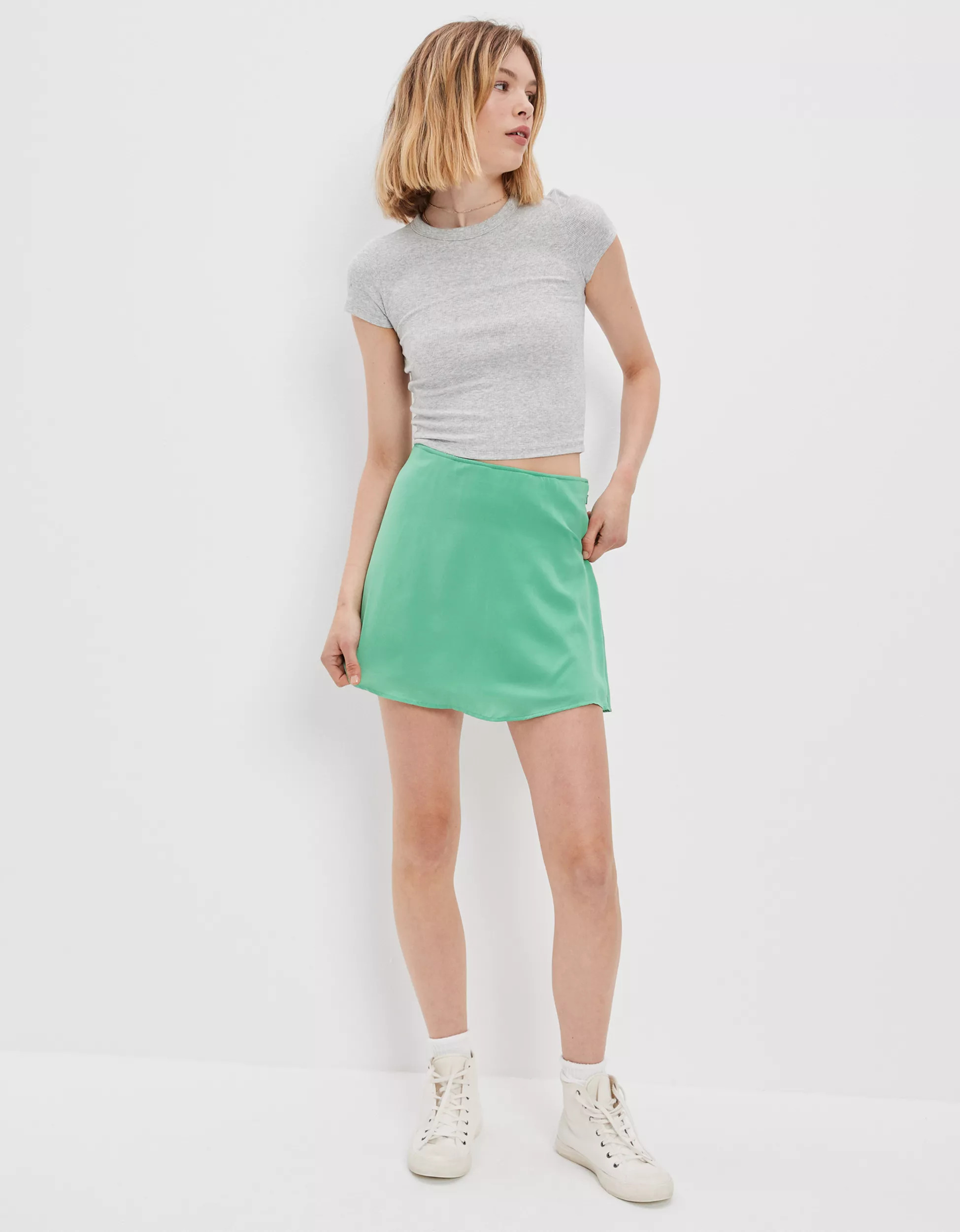 AE Silky Mini Skirt | American Eagle Outfitters (US & CA)
