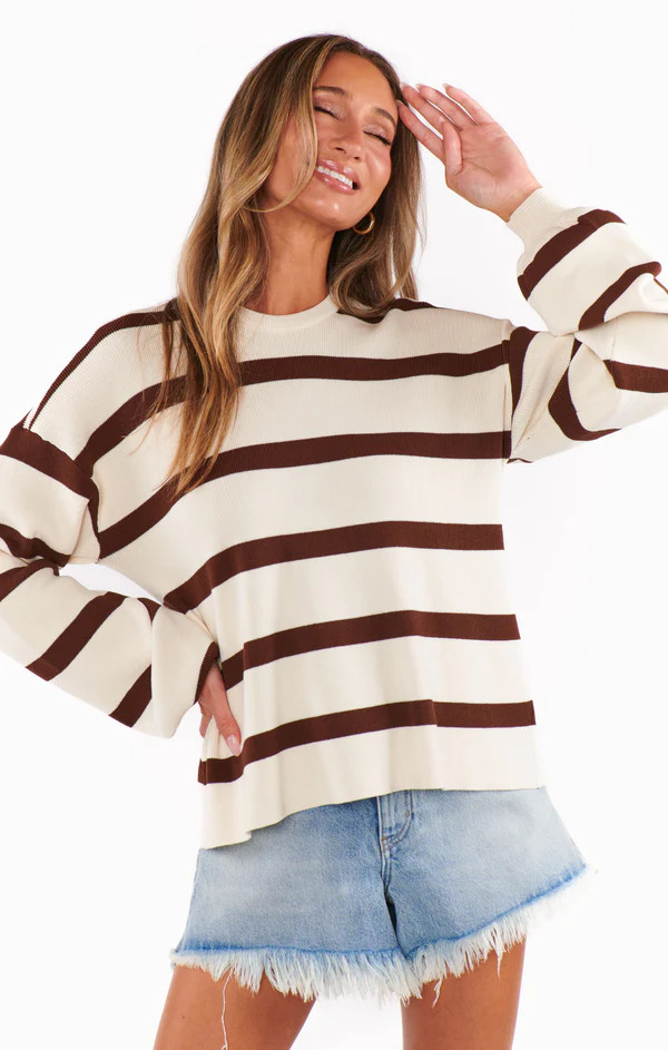 Pismo Sweater ~ Driftwood Stripe | Show Me Your Mumu