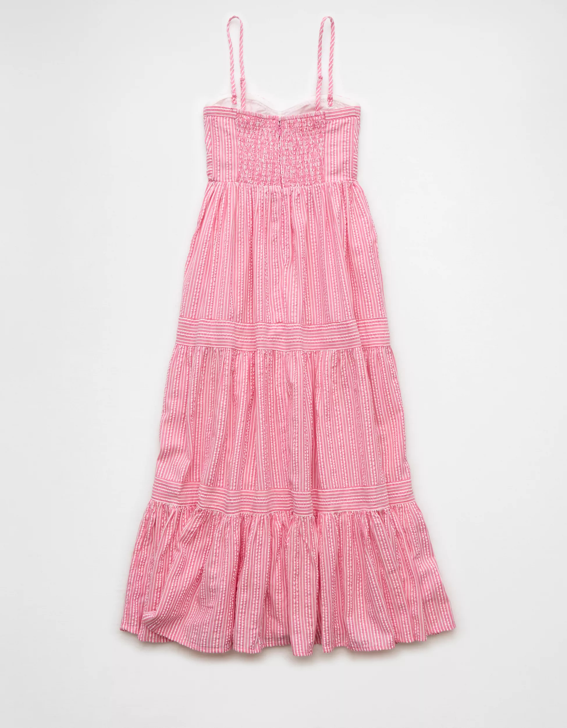 AE Corset Tiered Midi Dress | American Eagle Outfitters (US & CA)