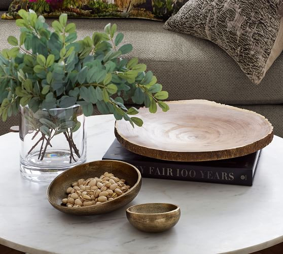 Austin Tumbled Metal Snack Bowl | Pottery Barn (US)