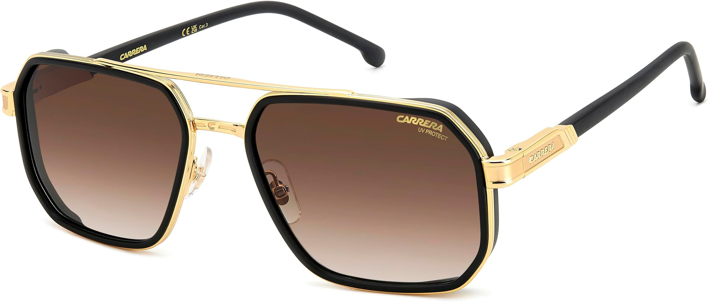 CARRERA CARRERA 1069/S I46 MATTE BLACK GOLD 58/19/145 MAN Sunglasses | Amazon (US)