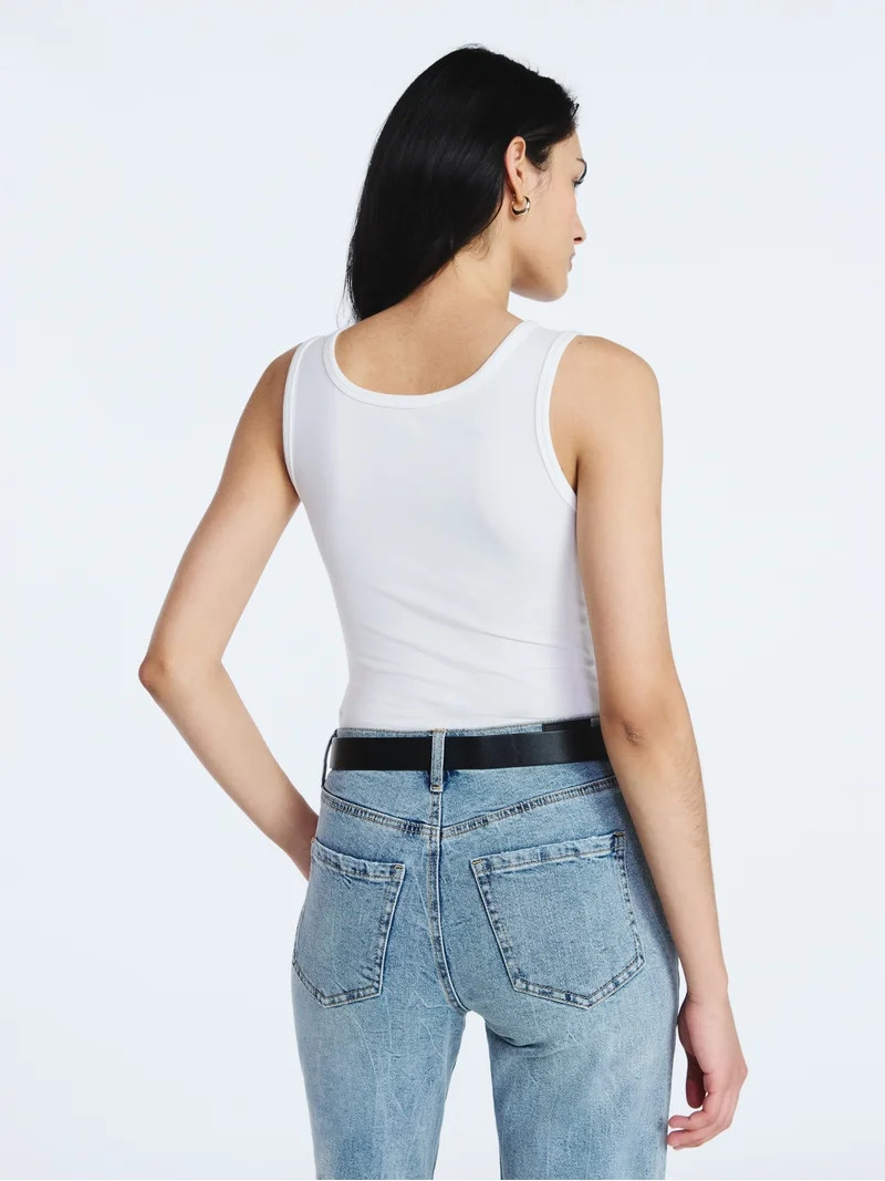 Scoop Women\u2019s Square Neck Tank Top, Sizes XS-XXL | Walmart (US)
