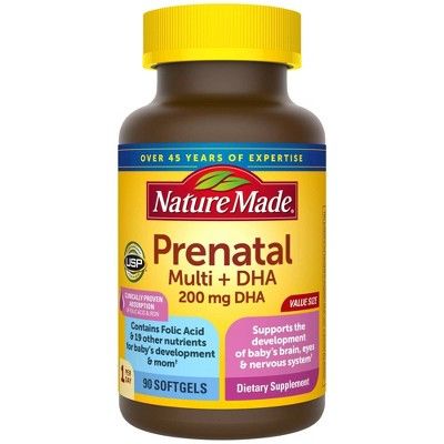 Nature Made Prenatal Multivitamin + 200 mg DHA Softgels | Target