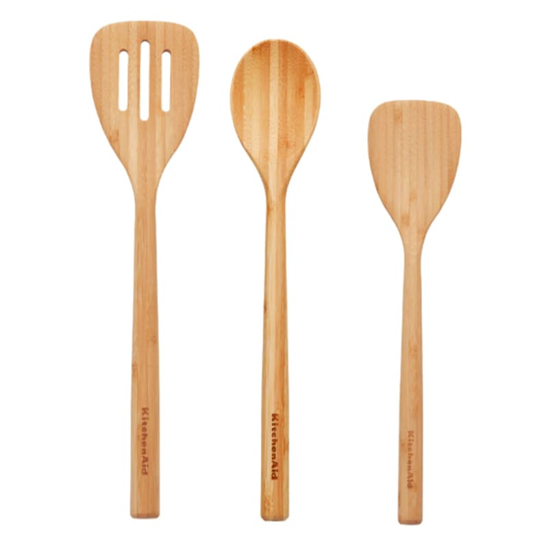3-Piece Kitchen Aid Bamboo Turner Spoon Set | At Home