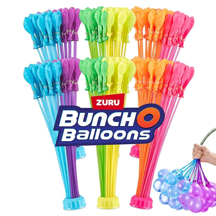 Bunch O Balloons Tropical Party (6 Pack) by ZURU, 200+ Rapid-Filling Self-Sealing Tropical Colore... | Amazon (US)