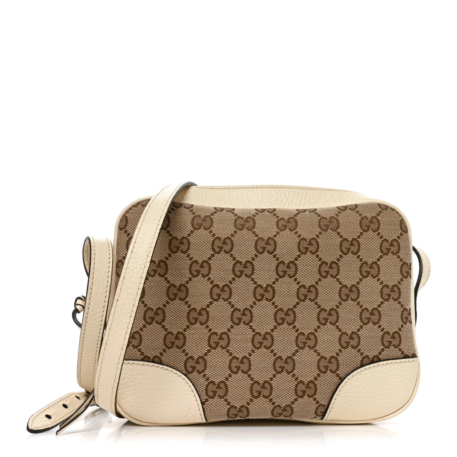 Gucci Monogram Dollar Calfskin Mini Bree Messenger Bag Beige Ebony Avoire 1949500 | FASHIONPHILE (US)