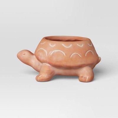 8" Wide Turtle Terracotta Outdoor Planter Pot - Threshold™ | Target