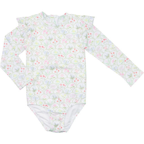 Garden Print Lycra Rashguard Swimsuit | Cecil and Lou
