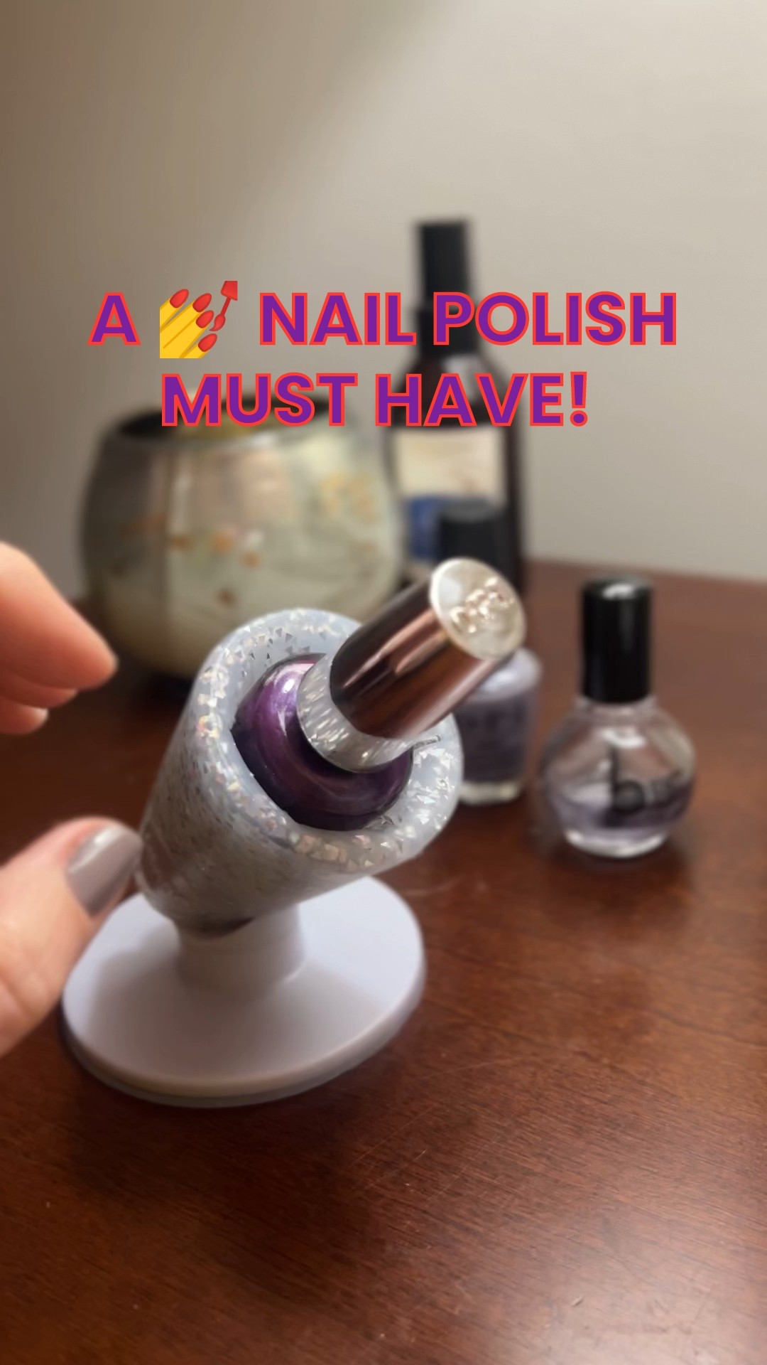 💅 This is THE HANDIEST GADGET if you like to paint your nails. Keeps the polish tilted so you can get it all and a suction cup on bottom to hold it in place. #amazonfinds

#LTKBeauty #LTKgrwm #LTKmomlife