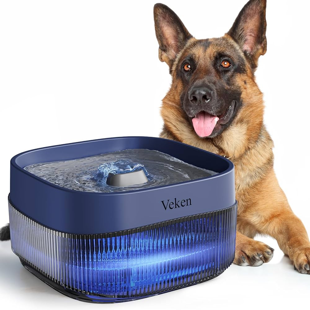 Veken Dog Water Fountain,135oz/4L Dog Water Bowl Dispenser and Automatic Pet Water Fountain for S... | Amazon (US)