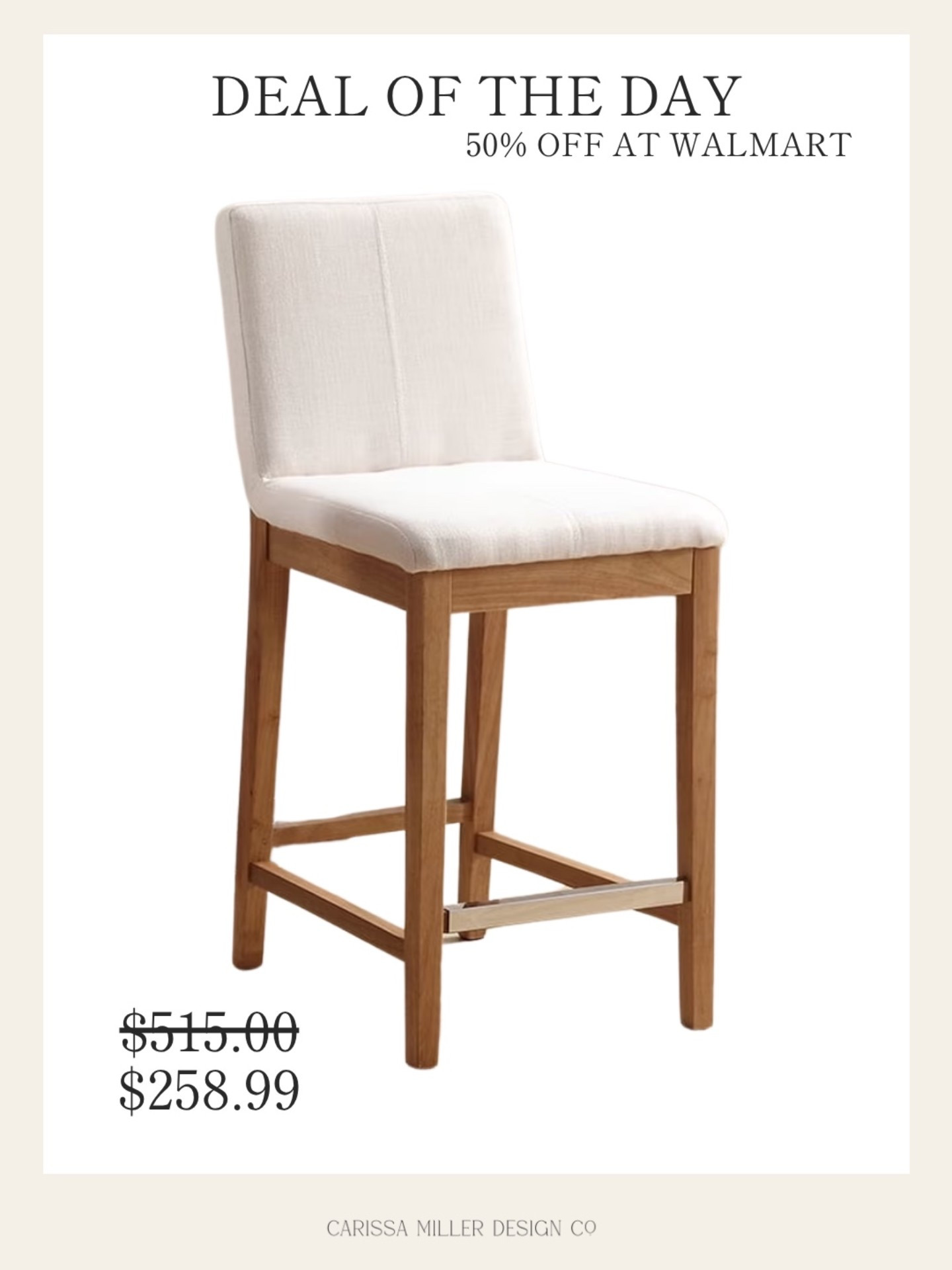 This barstool is on major sale at Walmart right now!