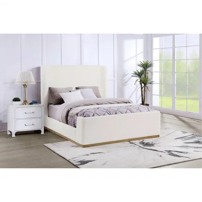 Upholstered Bed With Wood Frame For Bedroom | Wayfair North America
