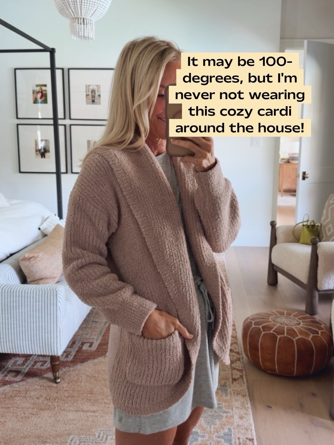 This cozy cardigan is too good, I wear it constantly around the house.

Cardigan: small

#LTKdayinmylife #LTKOver40 #LTKSeasonal