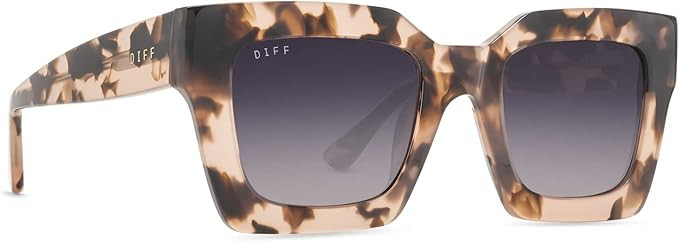 DIFF Eyewear - Dani - Designer Square Sunglasses for Women - 100% UVA/UVB | Amazon (US)