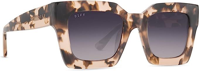 DIFF Eyewear - Dani - Designer Square Sunglasses for Women - 100% UVA/UVB | Amazon (US)