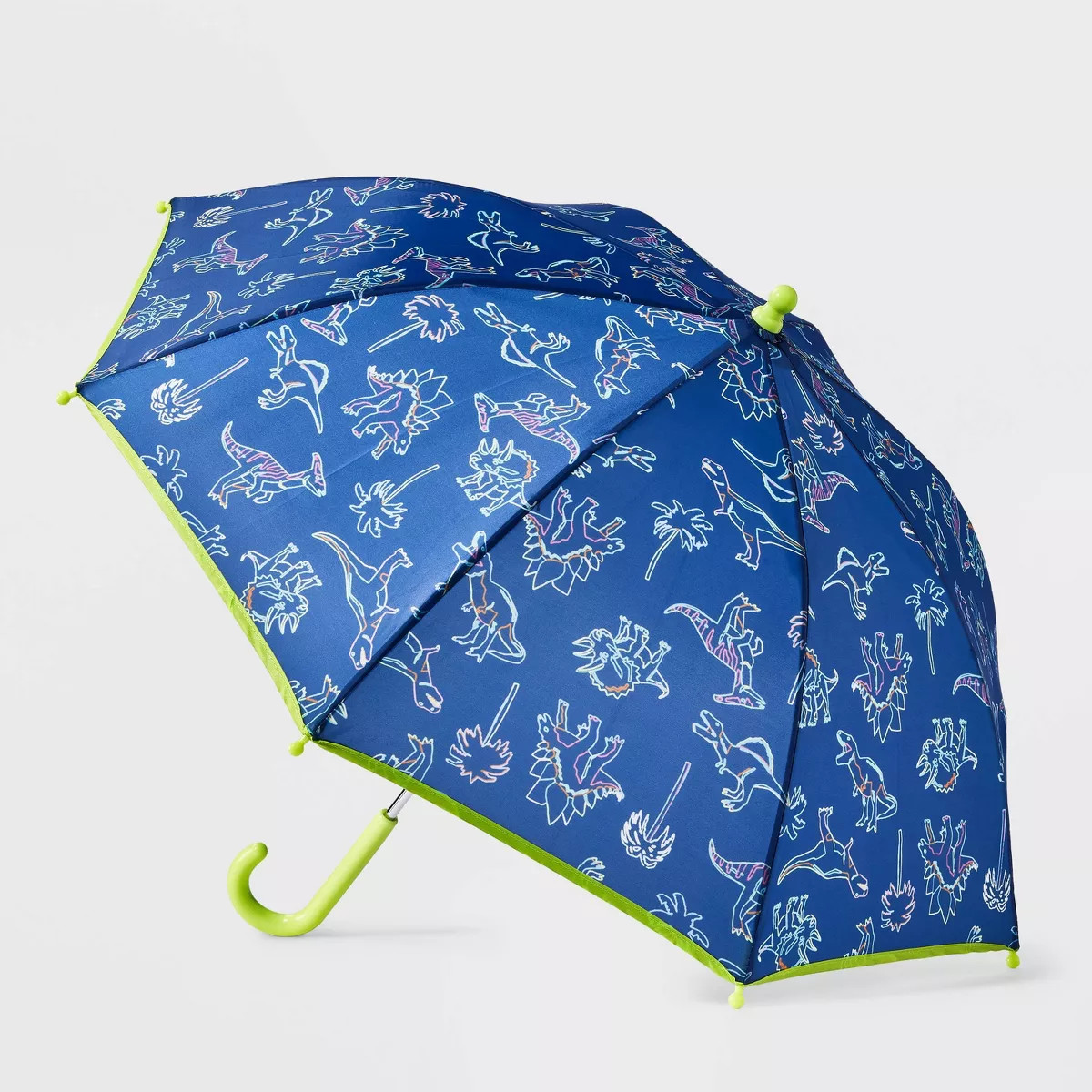 Boys' Dinosaur Print Stick Umbrella - Cat & Jack™️ Navy Blue | Target