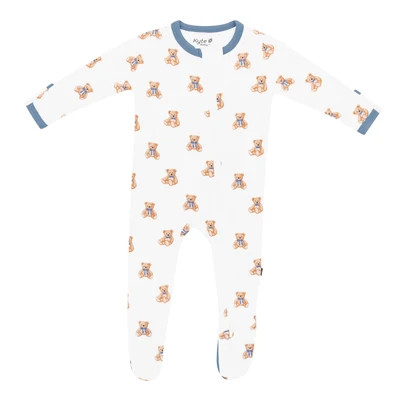 Zippered Footie in Teddy Bear | Kyte Baby