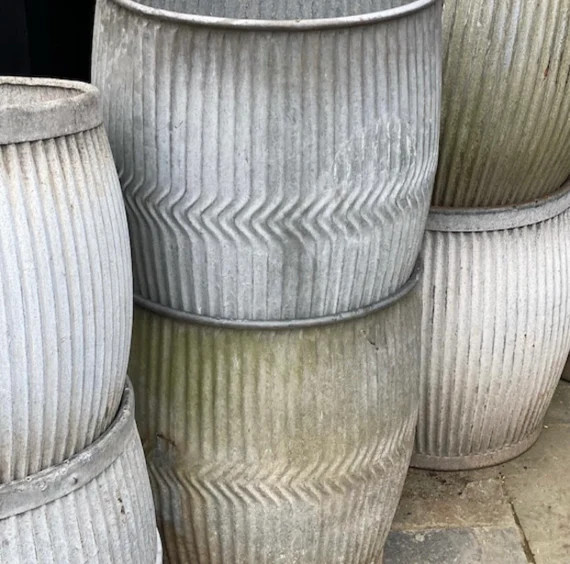 Original Dolly Tub 1930s Galvanised Planter | Etsy | Etsy (US)
