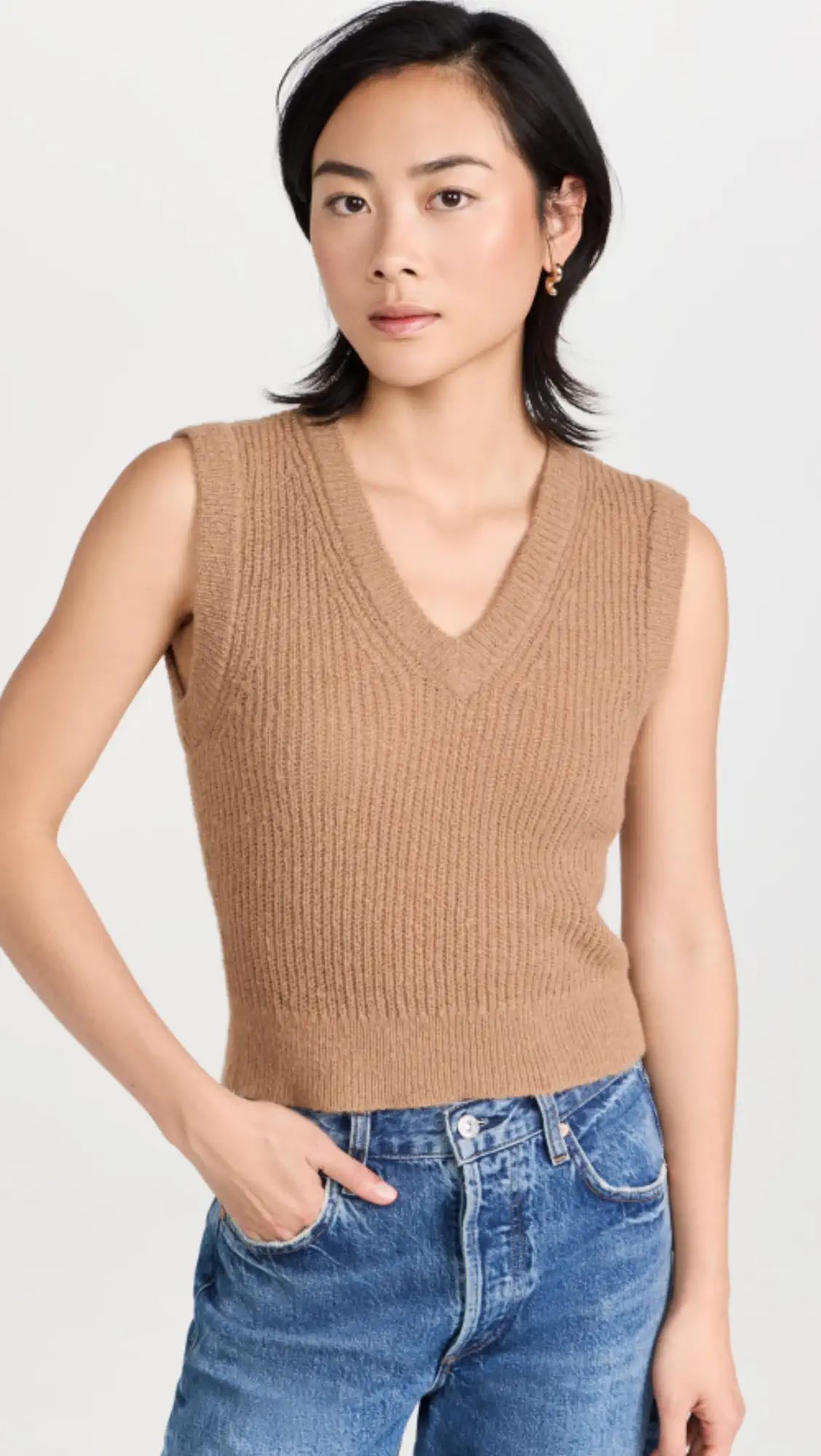 Madewell Shrunken Crop Sweater Vest | Shopbop | Shopbop