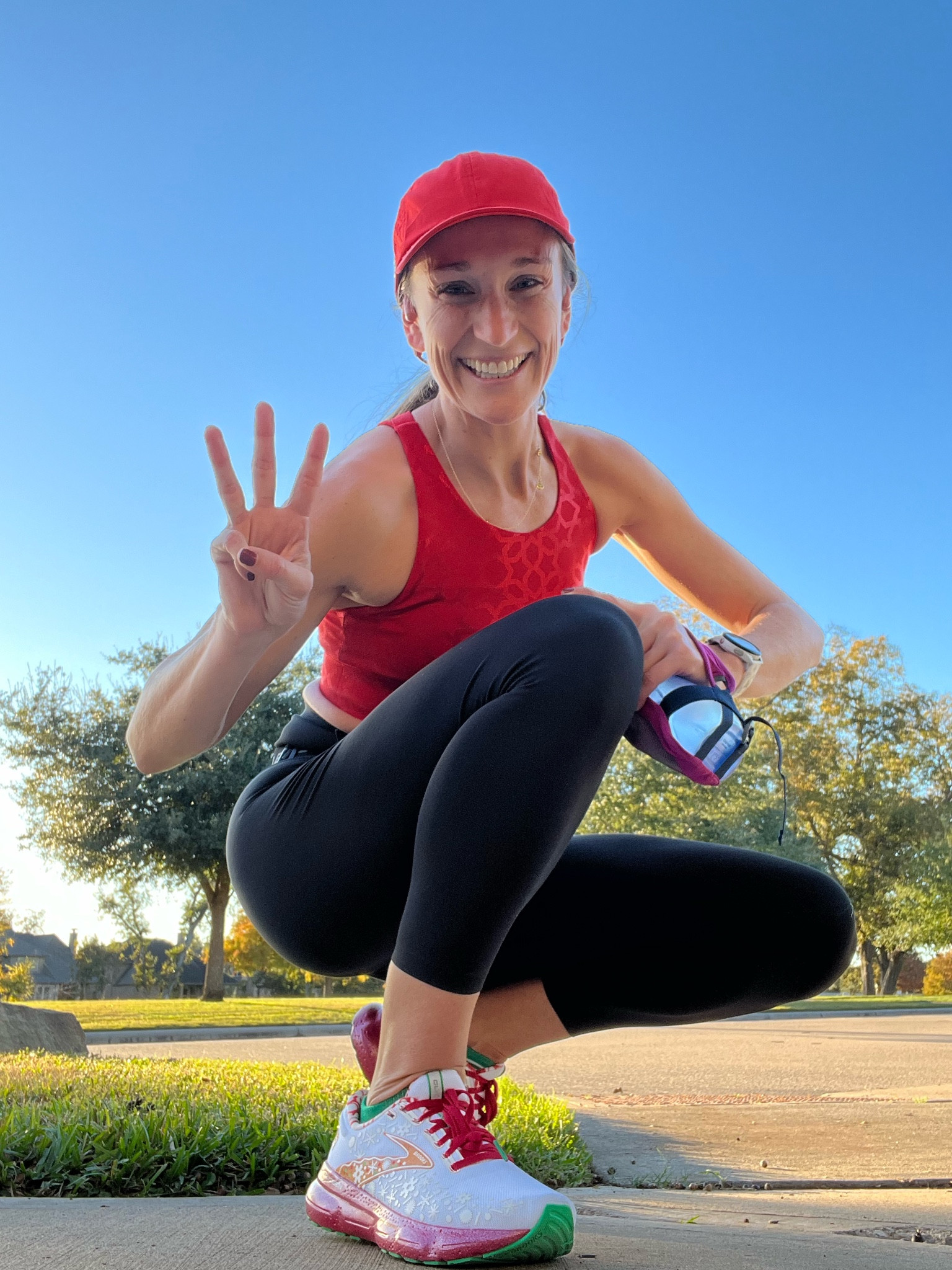 Back to running and in festive gear! This bra is from a small shop called Crowned Athletics, but I’ve tagged a bar with similar color and fit that I also have in several colors!

These leggings are from a little known brand, but they are sleek and comfortable!

Run Merry holiday running shoes are only left in select men’s sizes but they’re awesome!

#LTKfitness #LTKSeasonal