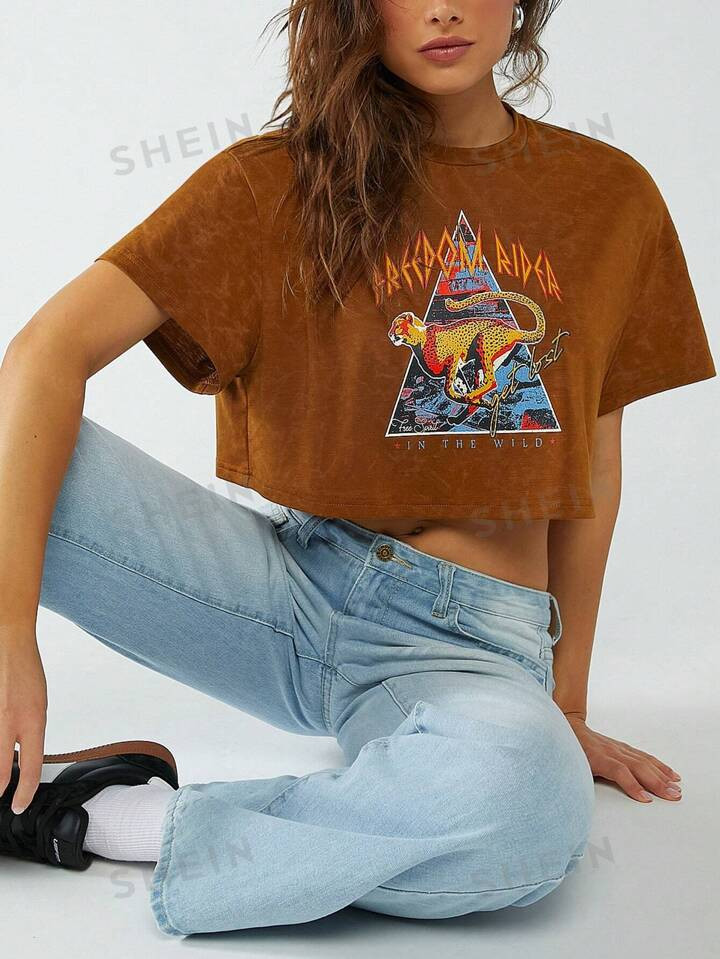 SHEIN Haute Women's Graphic Shirt | SHEIN