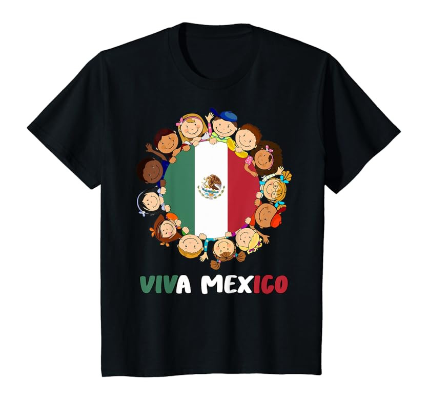Viva Mexico-Shirt Kids Toddler Girls Boys Mexican Flag Pride T-Shirt | Amazon (US)