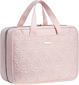 Everfun Hanging Toiletry Bag for Travel, 12x9x4.5 inch Large Capacity Cosmetic Organizer with Lea... | Amazon (US)