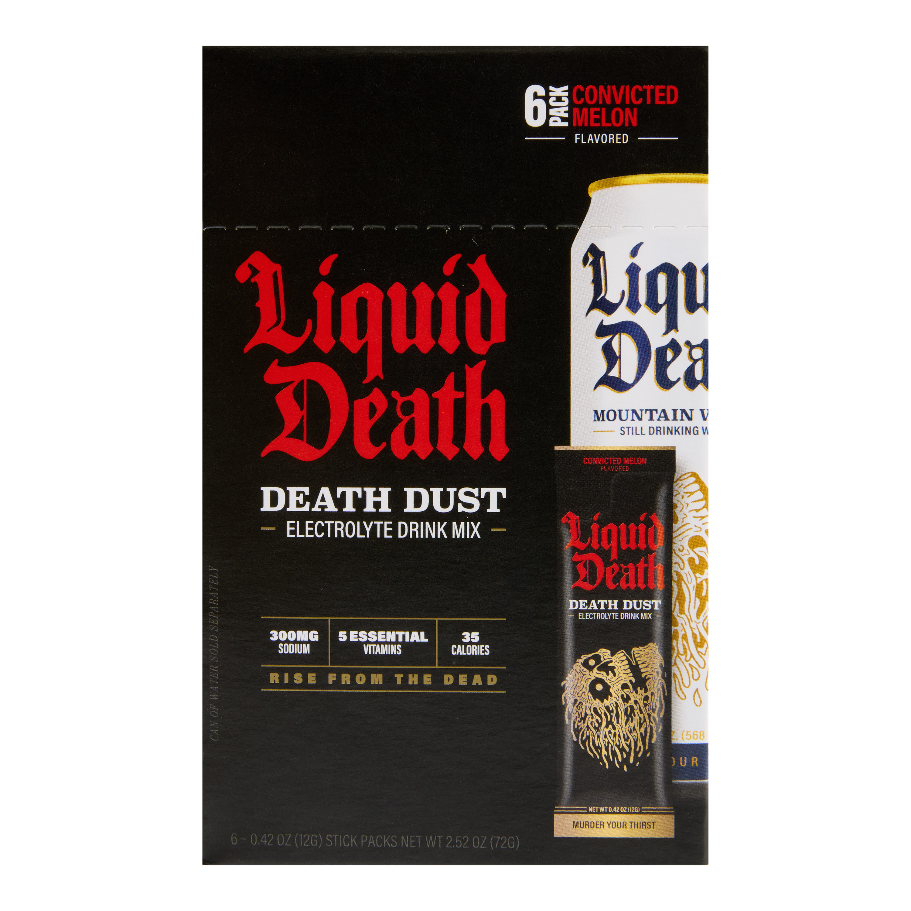 Liquid Death Convicted Melon Death Dust Drink Mix Packet | World Market