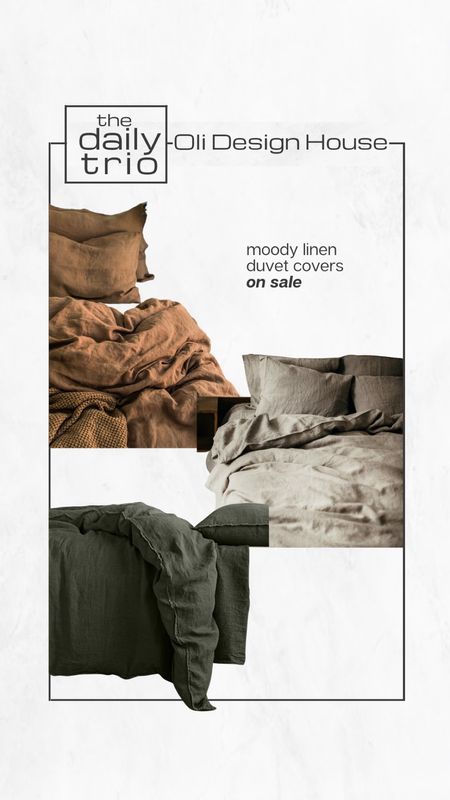 Moody linen duvet cover sets on sale

Olive green bedding, dark duvet cover, linen bedding, modern Mediterranean textiles, linen textiles, linen duvet, rust duvet cover

#LTKsalealert #LTKstyletip #LTKhome