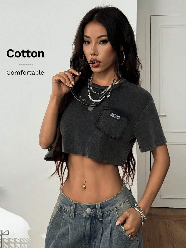 Cutie gray crop | SHEIN