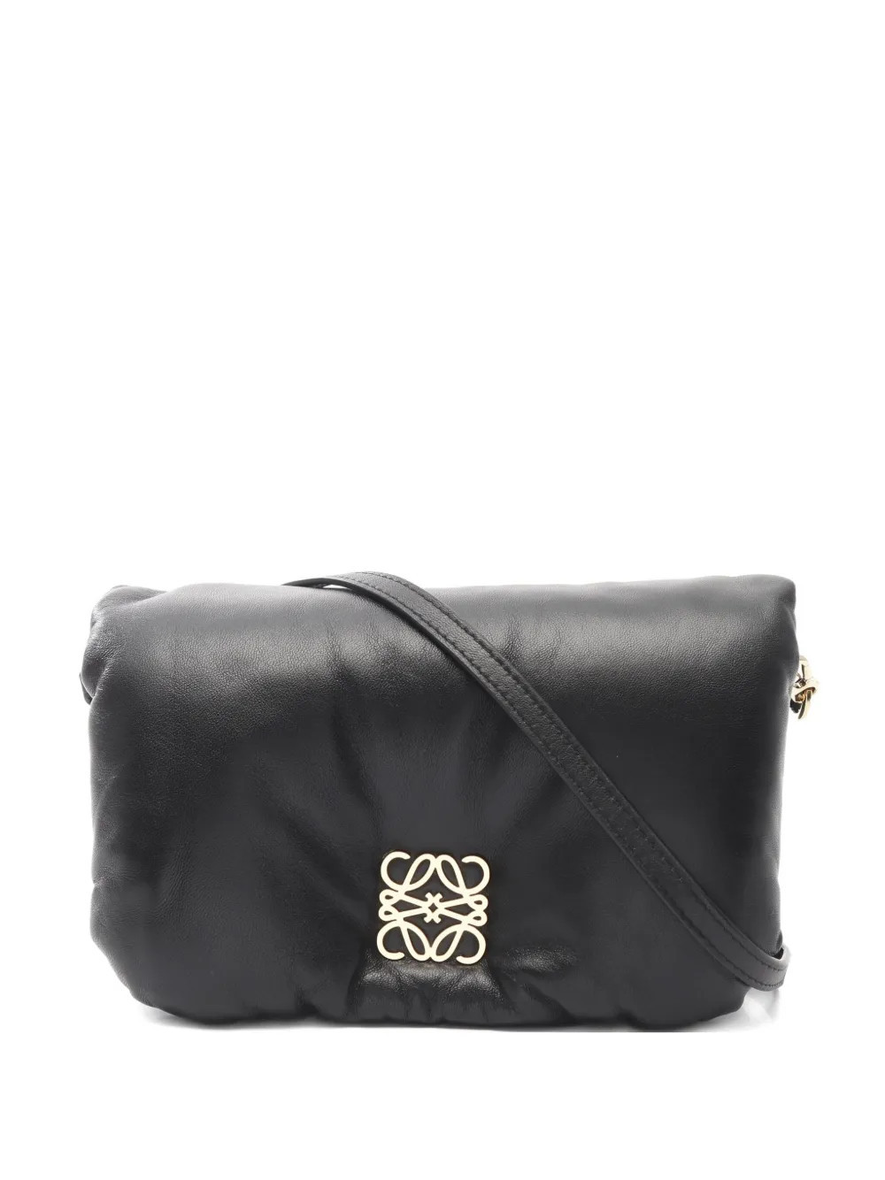 Loewe Pre-Owned 2010s mini Goya puffer shoulder bag - Black | Farfetch Global