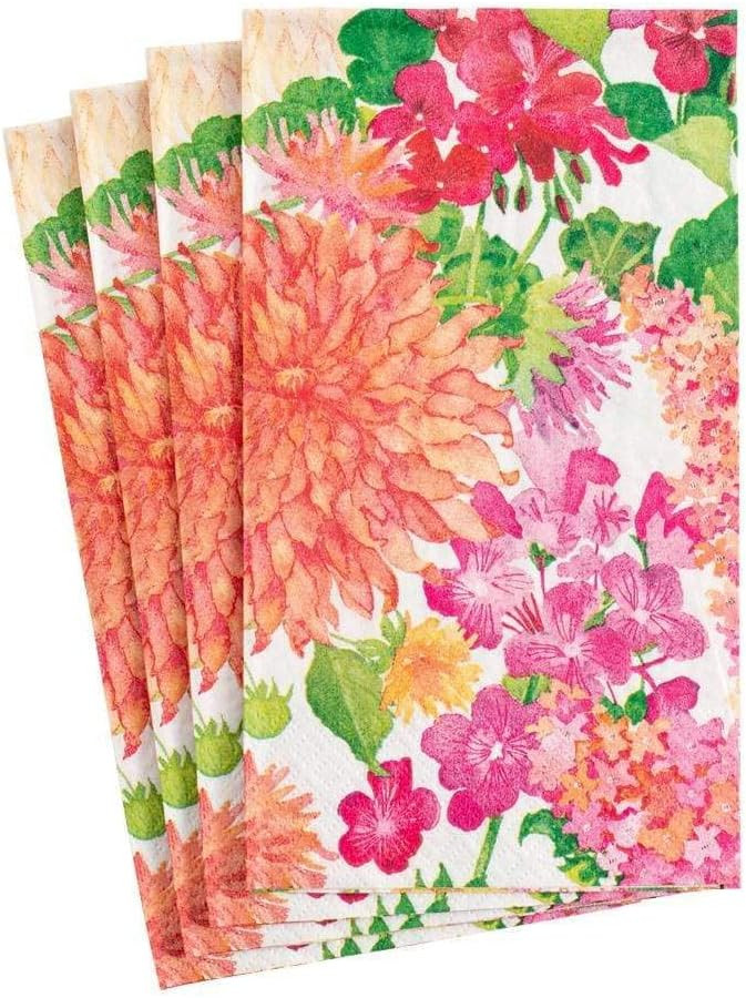 Caspari Summer Blooms Paper Guest Towel Napkins - 15 Per Package | Amazon (US)