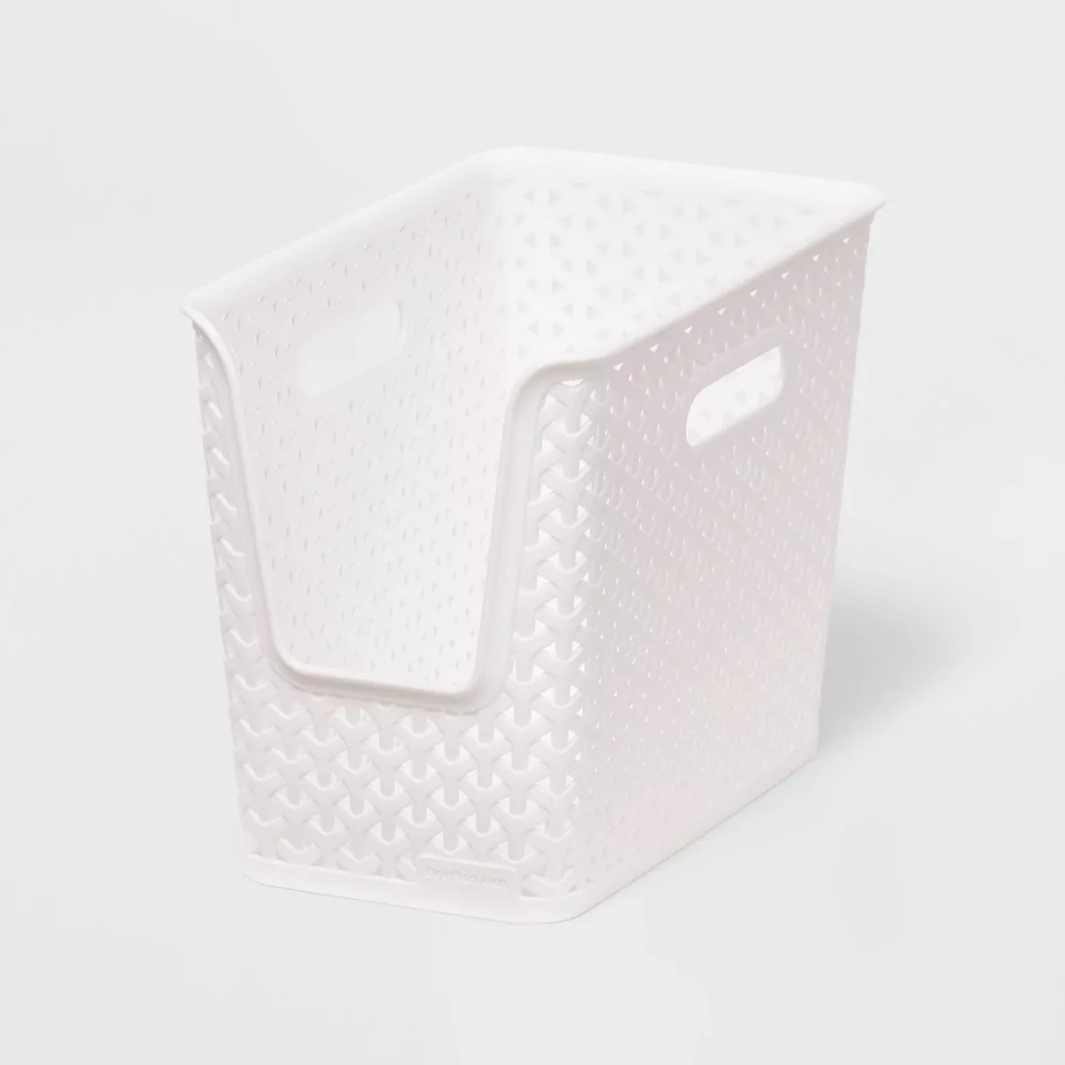 Y-Weave Narrow Easy Access Decorative Storage Basket White - Brightroom™ | Target