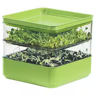 2-Tiered Indoor Seed Sprouter Counter-top Growing Kit | The Home Depot