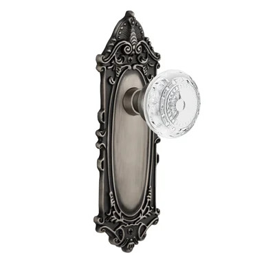 Victorian Plate with Crystal Meadows Knob | Wayfair North America
