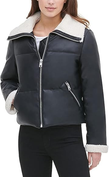 Levi's Women's Fur Trim Breanna Puffer Jacket | Amazon (US)