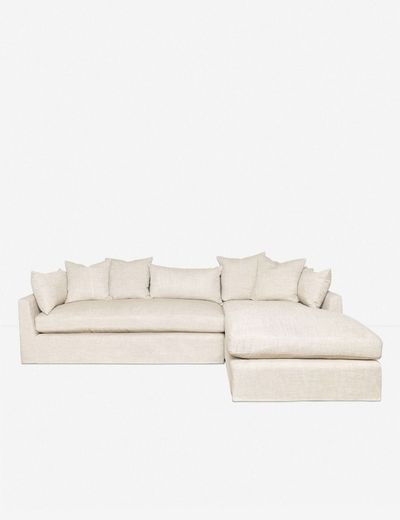 Parque Right-Facing Slipcover Sectional Sofa | Lulu and Georgia 