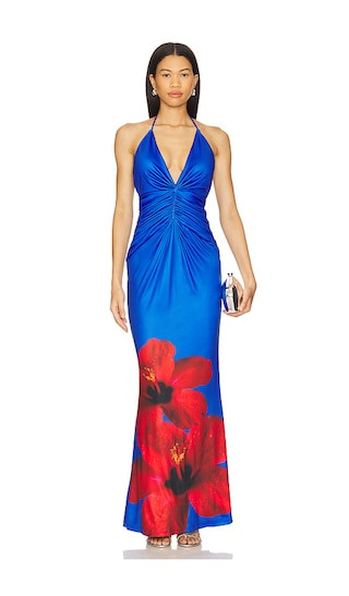 Primrose Maxi Dress in Blue Hibiscus | Revolve Clothing (Global)