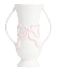 12in Bow Vase With Long Handles | TJ Maxx