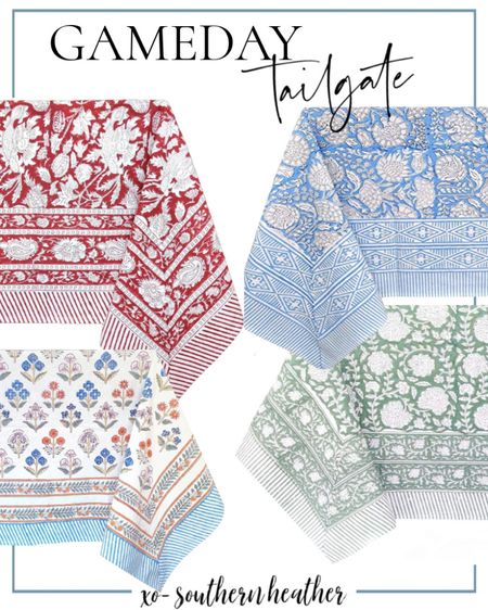 Gameday ready! Elevate your next tailgate with these block print tablecloths 

#LTKSeasonal #LTKparties