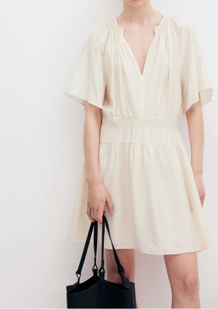 Ivory mini dress - white dress 

#LTKSeasonal #LTKstyletip #LTKfindsunder50