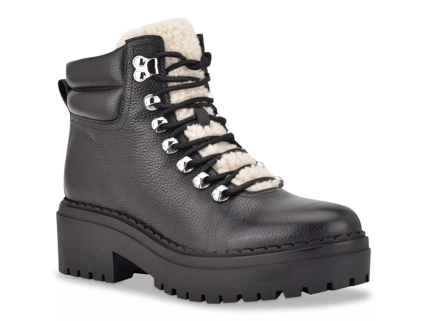 Marc Fisher Nairy Hiking Boot | Women's | Black | Size 5.5 | Boots | DSW