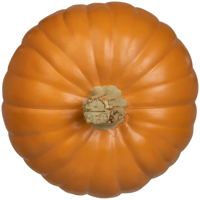 Halloween Orange Pumpkin Decoration, 9 in, by Way To Celebrate | Walmart (US)