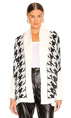 BCBGeneration Open Cardigan in Houndstooth from Revolve.com | Revolve Clothing (Global)