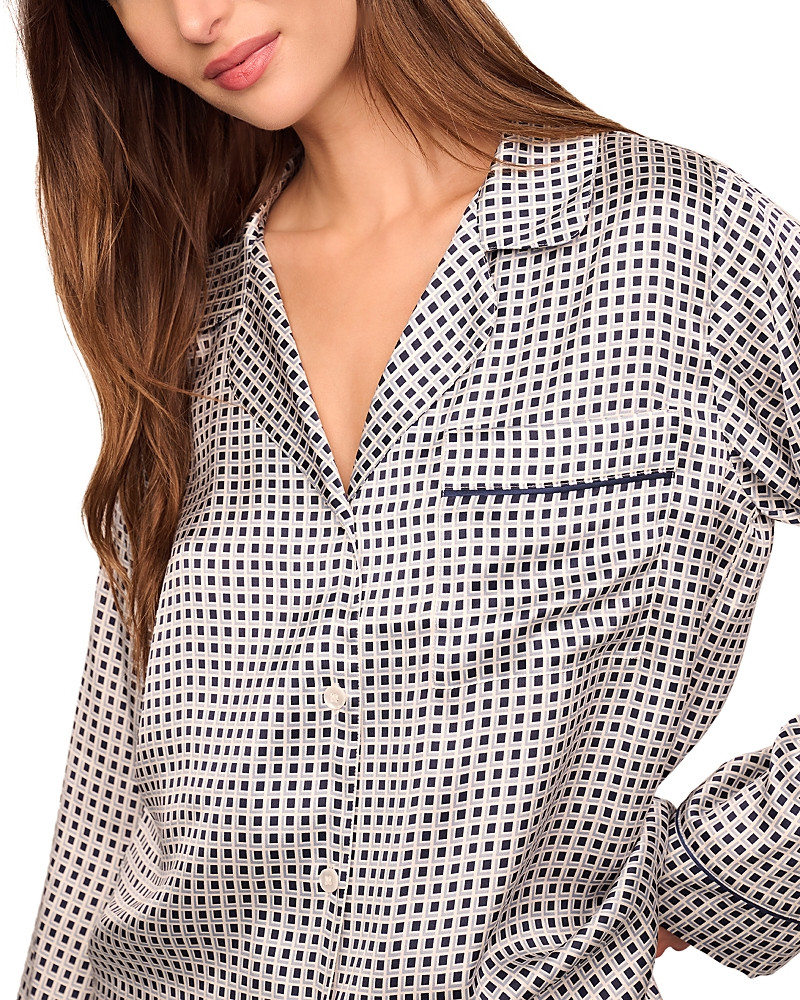 Eberjey Inez Printed Washable Silk Long Pajama Set | Bloomingdale's (US)