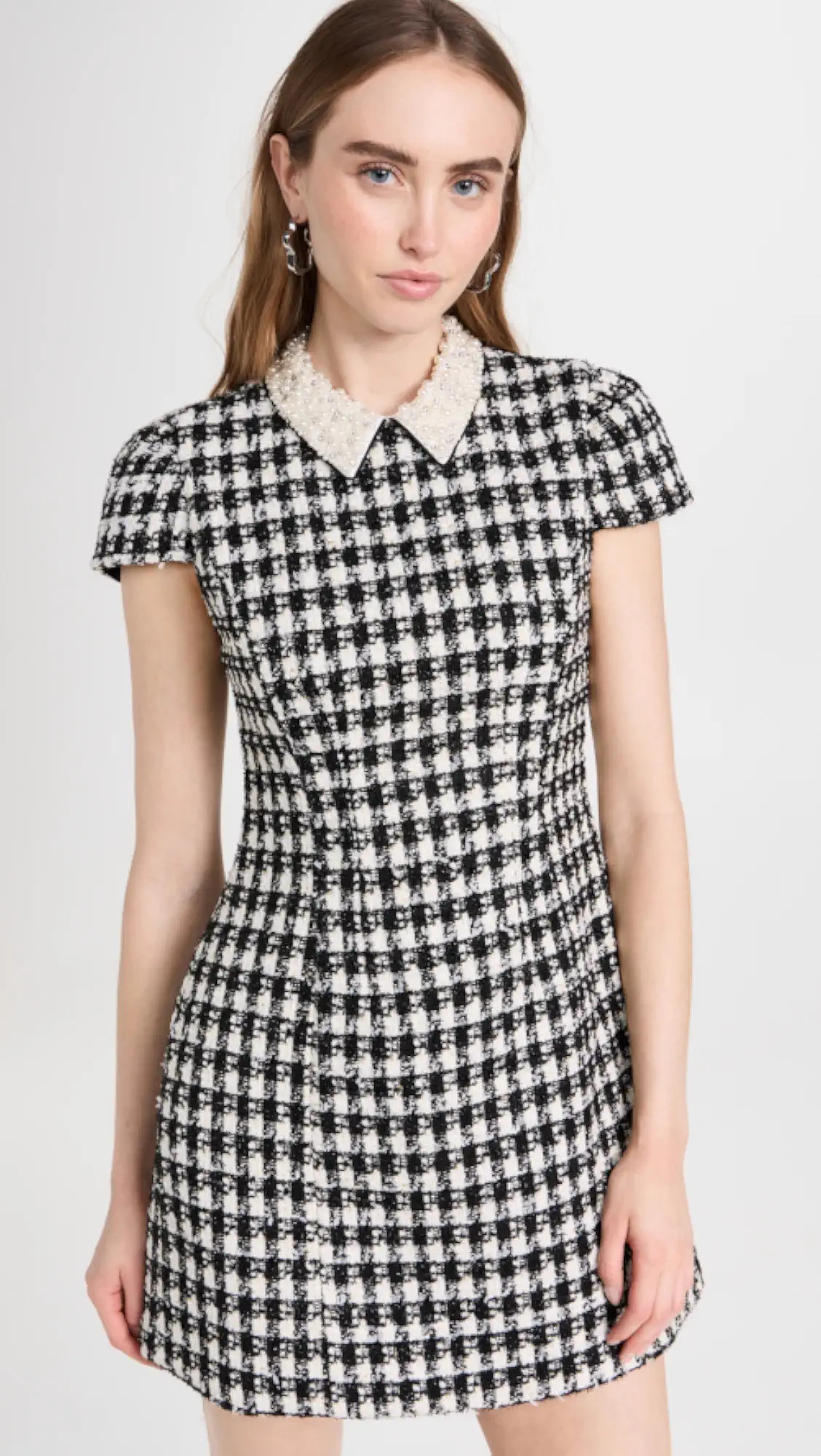 alice + olivia Velia Embellished Collar Mini Dress | Shopbop | Shopbop