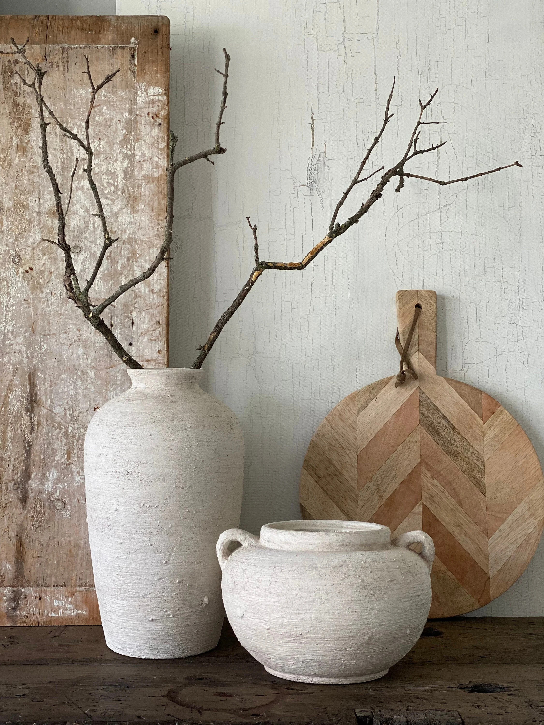 9.5'' wide l Hand painted Jarre l Minimalist l Textured Jarre l Pottery l Rustic stone inspired l... | Etsy (CAD)