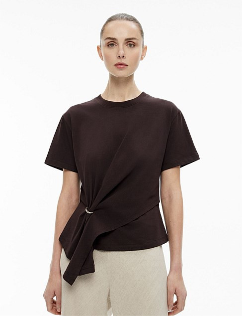 Witchery Trim Detail T-shirt | David Jones | David Jones (Australia & New Zealand)