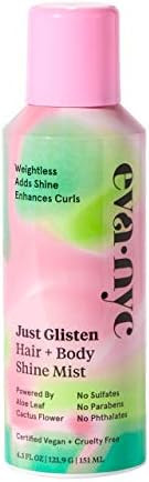Eva NYC Just Glisten Hair + Body Shine Mist, 4.3 fl oz | Amazon (US)